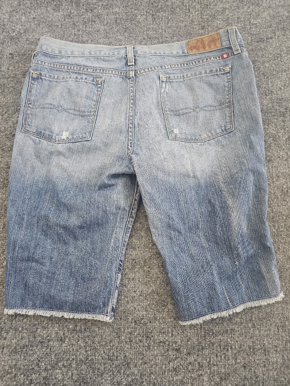 Lucky Brand Blue Denim Cutoff Long Shorts - Picture 5 of 6
